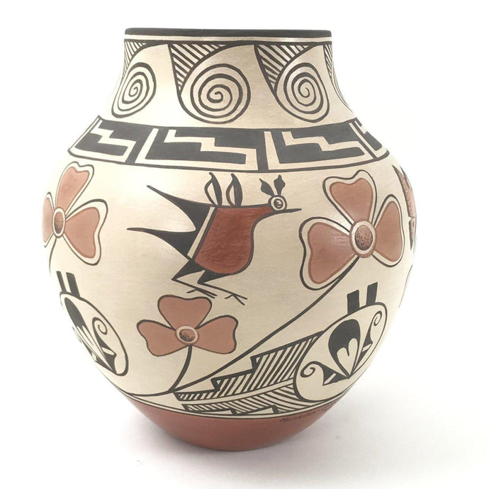 Elizabeth and Marcellus Medina Butterfly/Whirlwind Vase-Indian Pueblo Store