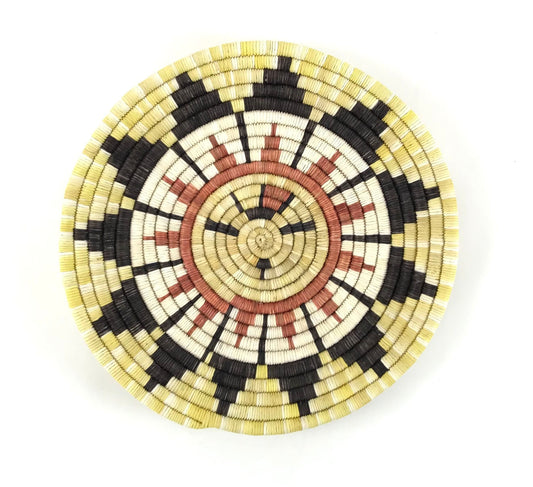 Beatrice Dawahoya Coiled Plaque Basket-Indian Pueblo Store